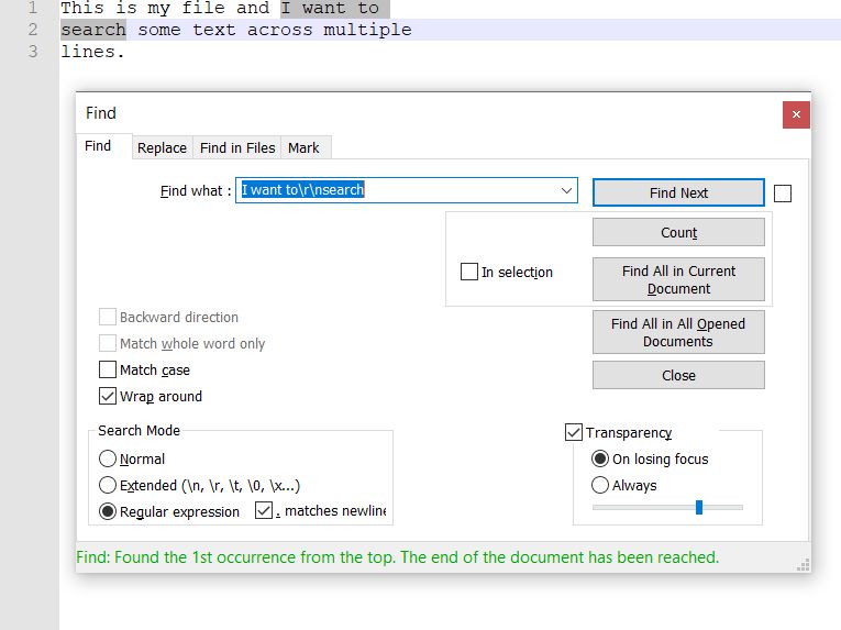 How To Replace Strings Involving Search Of Multiple Lines Notepad - Light Design Collection - Retina Quality